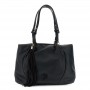 Cafe Noir morbida shopping con pieghe in materiale sintetico effetto pelle con grana gross - C3BC1100