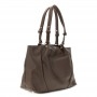 Cafe Noir morbida shopping con pieghe in materiale sintetico effetto pelle con grana gross - C3BC1100