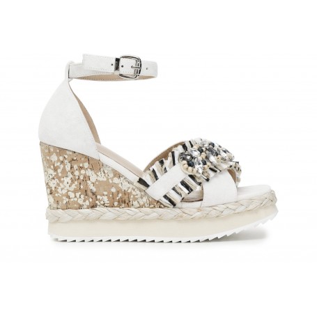Cafe Noir SANDALO CHIUSO SUL DIETRO RAFFIA MULTI ESTRASS - C1HA5120