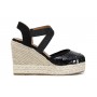 Cafe Noir SCARPE APERTE DIETRO IN TESSUTO PAILLETTES SU ZEPPA CORDA - C1HH9230