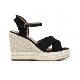 Cafe Noir SANDALO IN TESSUTO SU ZEPPA CORDA - C1HH9240