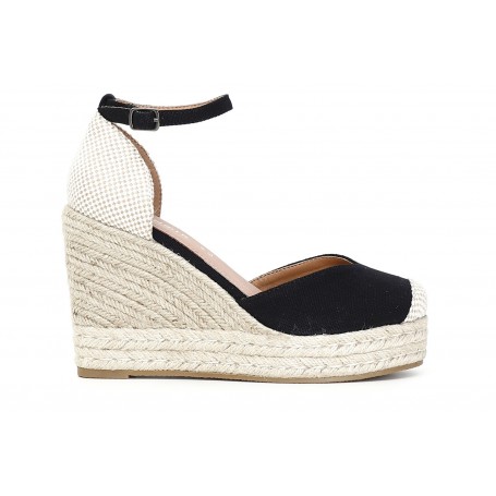 Cafe Noir SCARPE IN CANVAS SU ZEPPA CORDA CON SCOLLO V - C1HH9260