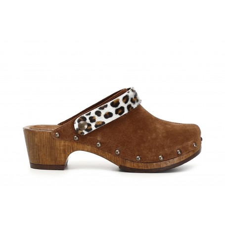 Cafe Noir SABOT IN PELLE SCAMOSCIATA - C1HN6020