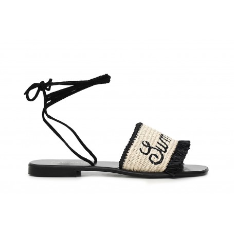 Cafe Noir CIABATTA IN RAFIA CON LACCIO SCHIAVA - C1JS9153