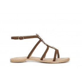 Cafe Noir SANDALO GIOIELLO FISHBONE IN PELLE - C1XB2928