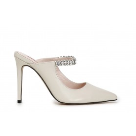 Cafe Noir SCARPE IN PELLE APERTO DIETRO CON GIOIELLO - C1XG1913