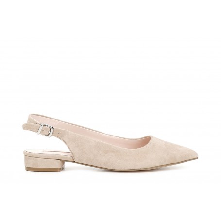 Cafe Noir BALLERINA IN PELLE SCAMOSCIATA APERTA DIETRO - C1XG5903