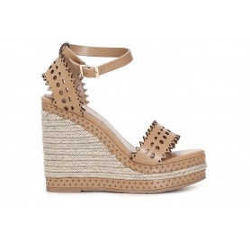 Cafe Noir SANDALO TRAFORATO SU ZEPPA CORDA - C1XK9902