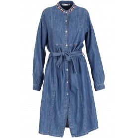 Cafe Noir CAMICIA LUNGA CON APPLICAZIONE ALLO SCOLLO - C7JC0018