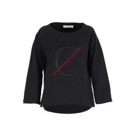 Cafe Noir FELPA AMPIA MANICA RAGLAN CON LOGO - C7JF0023