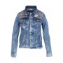 Cafe Noir GIUBBINO JEANS CON RICAMO MULTICOLOR - C7JJ0045