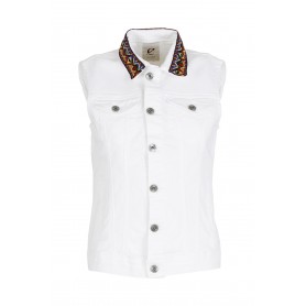 Cafe Noir GILETT BULL DENIM - C7JJ0047