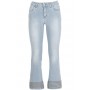Cafe Noir DENIM  CROPPED FLARE CON BORCHIETTE - C7JJ0056