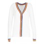 Cafe Noir CARDIGAN CON BORDI A CONTRASTO - C7JM0047