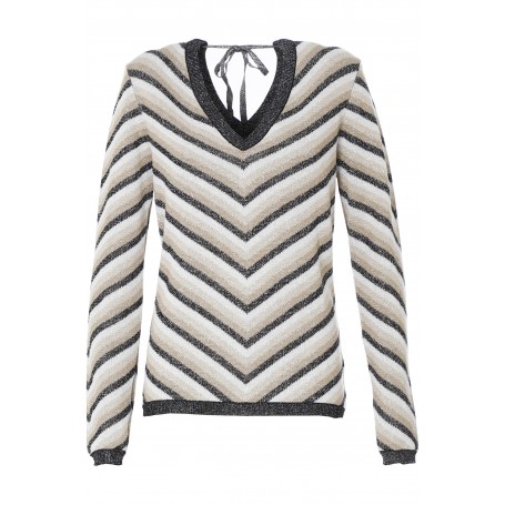 Cafe Noir MAGLIA RIGHE DIAGONALI - C7JM0060