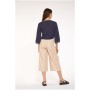 Cafe Noir PANTALONE AMPIO GESSATO CON CINTURINO RISVOLTATO - C7JP0051