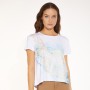 Cafe Noir T SHIRT STAMPA SFUMATA E ORO - C7JT0055