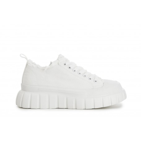 Cafe Noir SNEAKERS ALLACCIATE IN TESSUTO CON FRANGE - C1DG9330