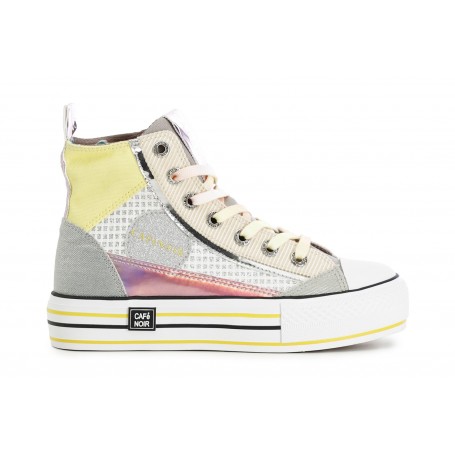 Cafe Noir SNEAKERS MID PATCHWORK IN TESSUTO - C1DM9501