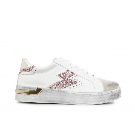 Cafe Noir SNEAKERS IN PELLE CON DETTAGLIO LATERALE - C1DS1616