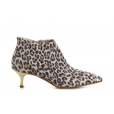 Cafe Noir TRONCHETTO IN PELLE SCAMOSCIATA STAMPA LEOPARDO - C1EF6017