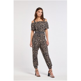 Cafe Noir TUTA STAMPATA CON SCOLLO ELASTICATO - C7JA0081