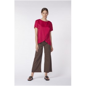 Cafe Noir BLUSA BIMATERIALE INCROCIO DAVANTI - C7JC0012