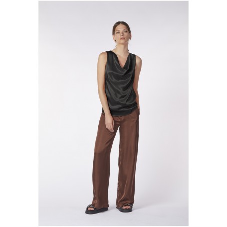 Cafe Noir TOP CON SCOLLO DRAPPEGGIATO - C7JC0086