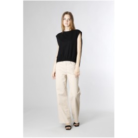 Cafe Noir BLUSA BIMATERIALE SMANICATA - C7JC0095