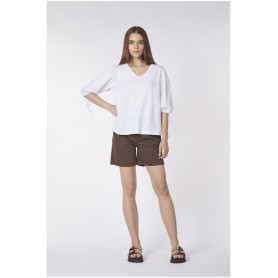 Cafe Noir BLUSA BIMATERIALE MANICA A SBUFFO - C7JC0096