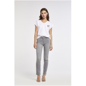 Cafe Noir PANTALONE SLIM STRAS ALLE TASCHE - C7JJ0098