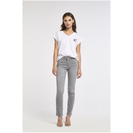 Cafe Noir PANTALONE SLIM STRAS ALLE TASCHE - C7JJ0098