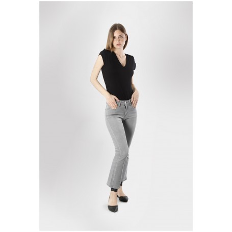 Cafe Noir DENIM CROPPED FLARE - C7JJ1013