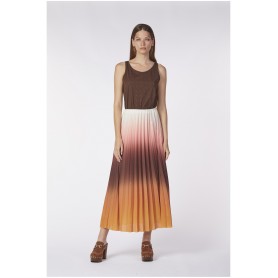 Cafe Noir GONNA PLISSETTATA STAMPATA - C7JO0035