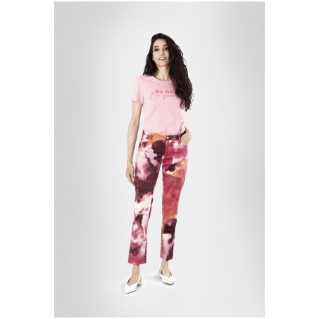 Cafe Noir PANTALONE  5 TASCHE  STAMPATO - C7JP0105