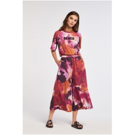 Cafe Noir PANTALONE CULOTTE STAMPATO  CON ELASTICO - C7JP0108