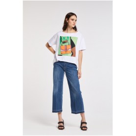 Cafe Noir TSHIRT STAMPA BORSA - C7JT0107